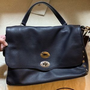 Zanellato navy blue postina satchel - NEW
